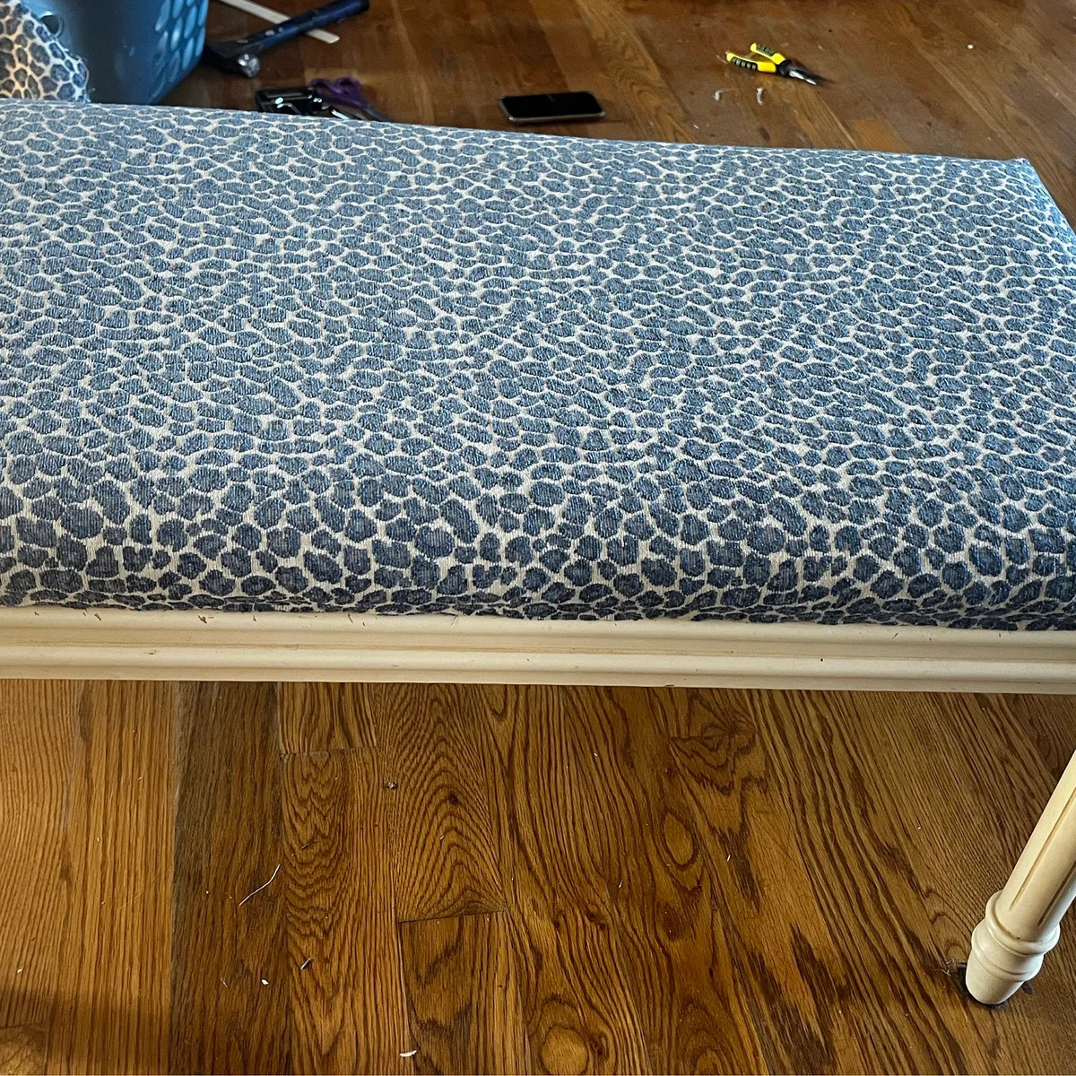 Blue Cheetah Fabric, Chenille Fabric, Leopard, Upholstery Fabric By The Yard, Blue Cheetah Pillow... | Etsy (Global)