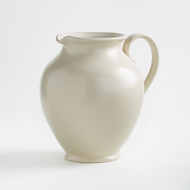 Uplifter Cream Pitcher by Leanne Ford + Reviews | Crate & Barrel | Crate & Barrel