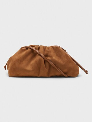 Vegan Suede Clutch | Banana Republic Factory