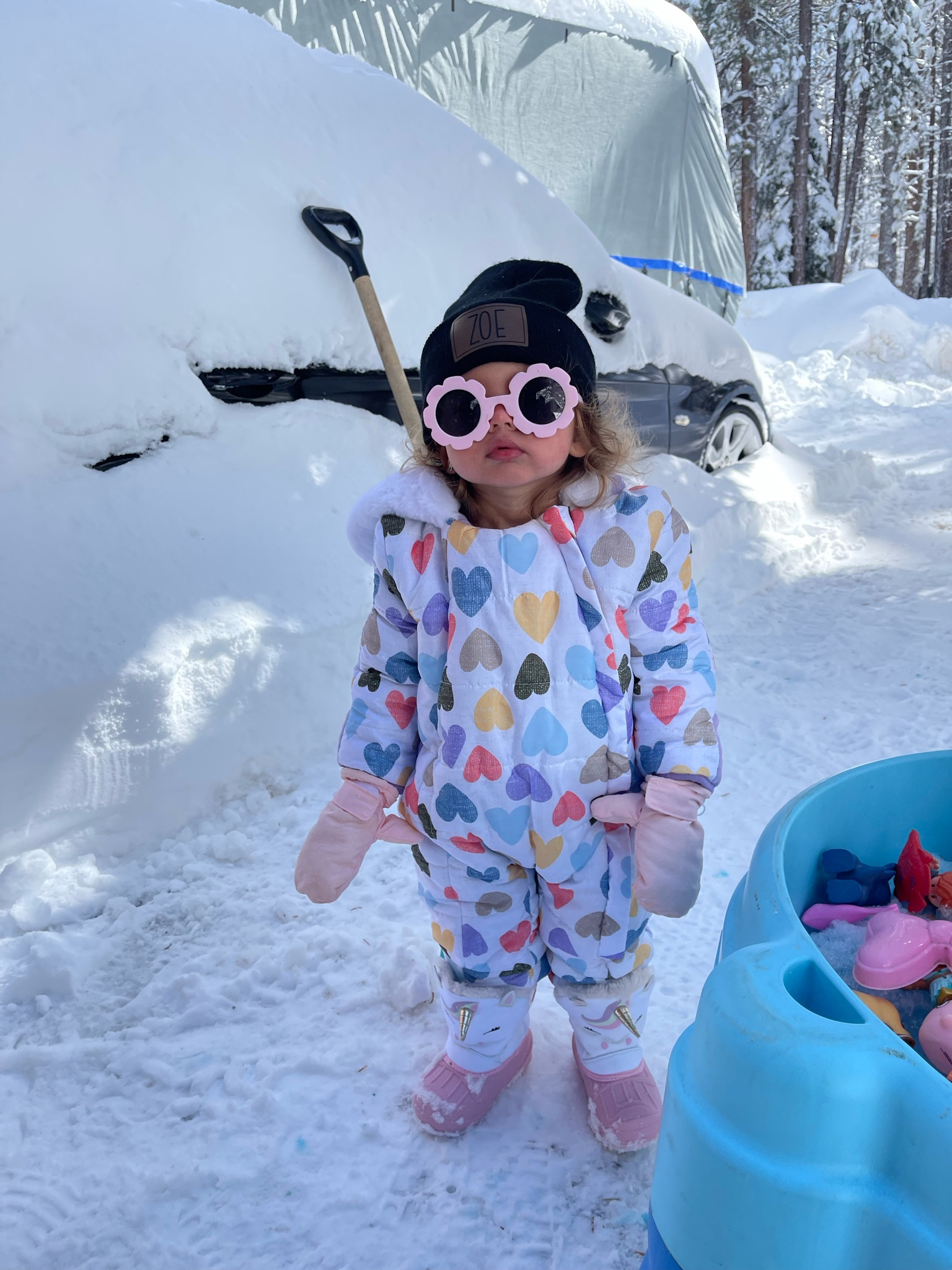 Snowy Zoe in her cute snow boots! 

#LTKbaby #LTKfamily #LTKkids