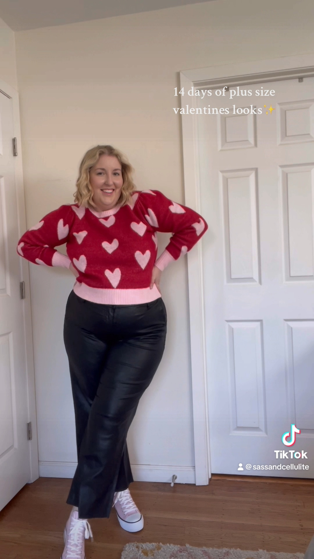 Day 5 of Valentines Day outfit ideas on a size 16/18! 

Wearing the 14/16 in the sweater, size 18 in the pants  

#LTKSeasonal #LTKplussize #LTKstyletip