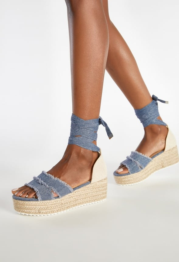 Sarai Espadrille Wedge Sandal | JustFab