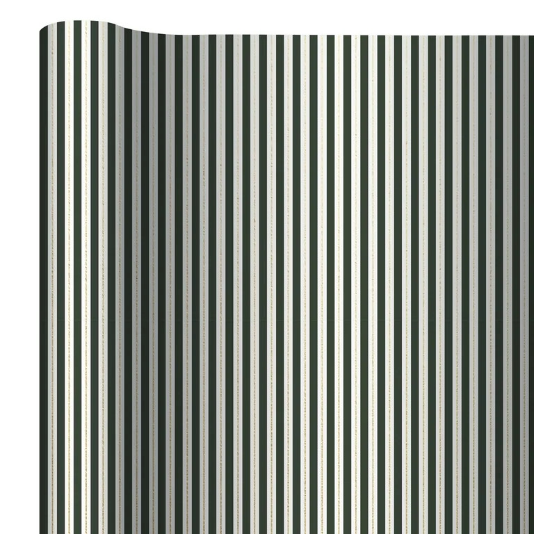 Black and White Stripe Premium Heavyweight Christmas Wrapping Paper, 25 sq ft, by My Texas House | Walmart (US)