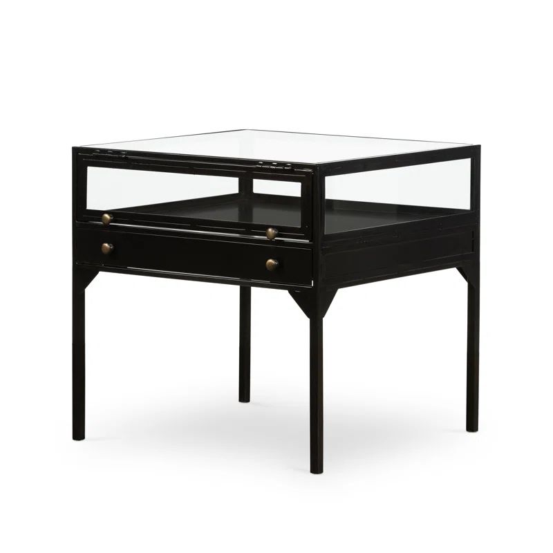 Joss & Main Bayline Glass Top End Table with Storage & Reviews | Wayfair | Wayfair North America