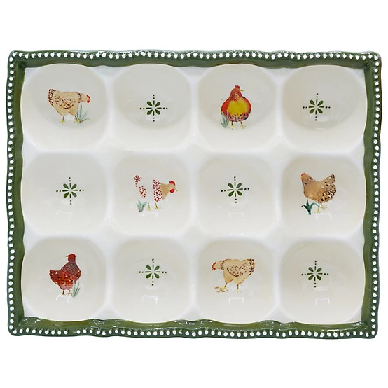 New!Red Shed  8.2 in. Ceramic Egg Holder | Tractor Supply
