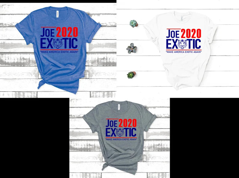 Joe Exotic T-Shirts | Graphic Tee | Unisex Fit | Super Soft | Bella + Canvas Tee | Free Shipping ... | Etsy (US)