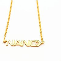 Nancy Name Necklace Gold, Necklace, Vintage Gold | Etsy (US)