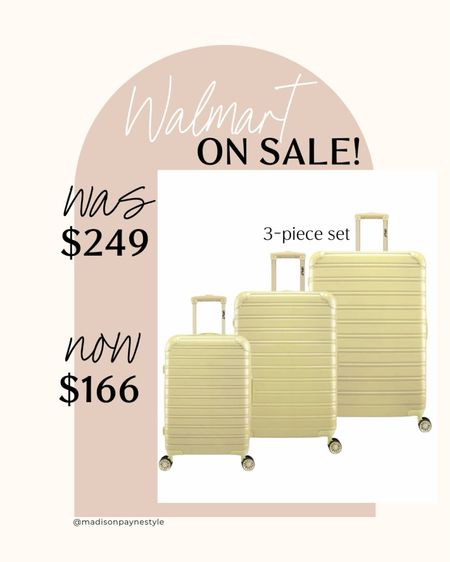 Walmart suitcase set on sale! Walmart, travel, suitcasee

#LTKSummerSales #LTKSaleAlert #LTKTravel