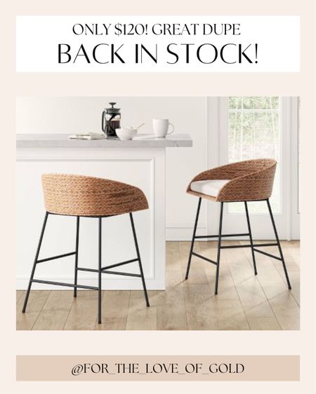 Gorgeous new woven wicker counter height stools with cushions. Also come in barstools. The look of Serena and Lily or Studio McGee without the price tag!

Home decor
Kitchen
Renovation
Dining chairs
Mid century modern
Beach chic
Beachy
Beach house
Neutral 
Bamboo
Black hardware
Dupe
High low
Interior design

#LTKstyletip #LTKfamily #LTKhome