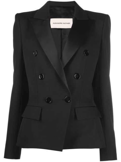 Alexandre Vauthier padded-shoulder double-breasted Blazer - Farfetch | Farfetch Global