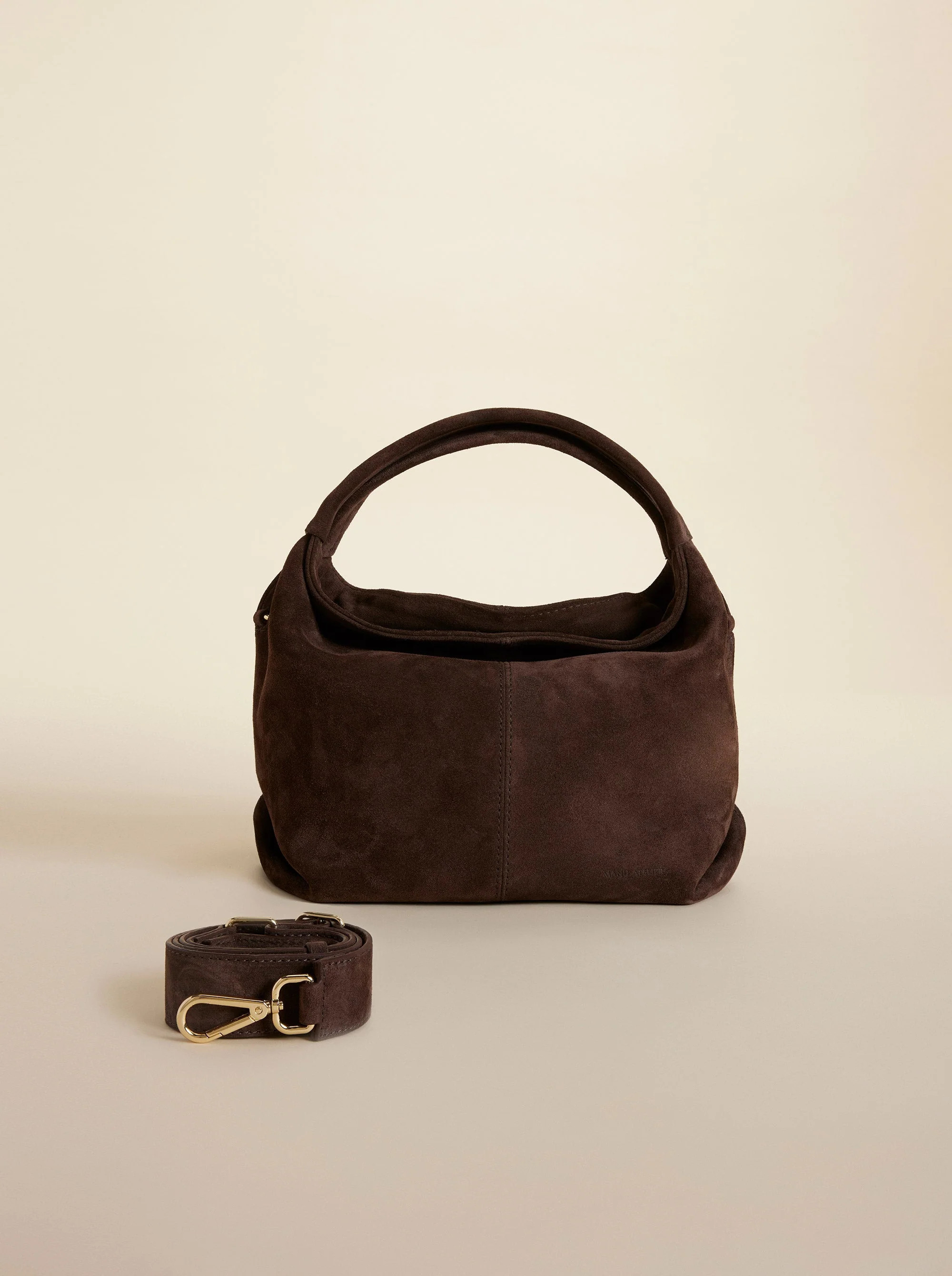 Mini Gala Deep Brown Suede | Manu Atelier