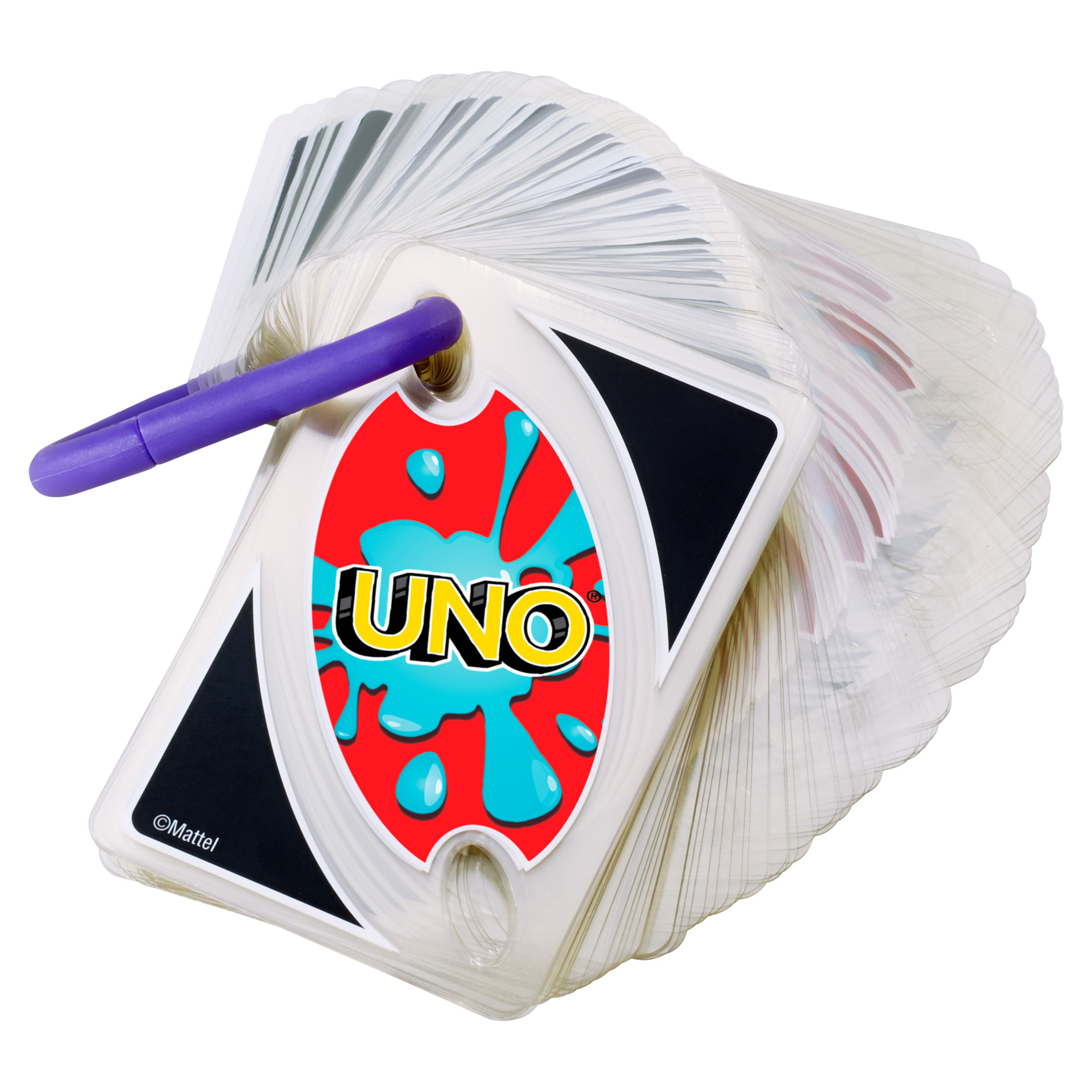 UNO Splash Card Game with Waterproof Cards and Portable Clip for Travel, Camping & Game Nights Aw... | Walmart (US)