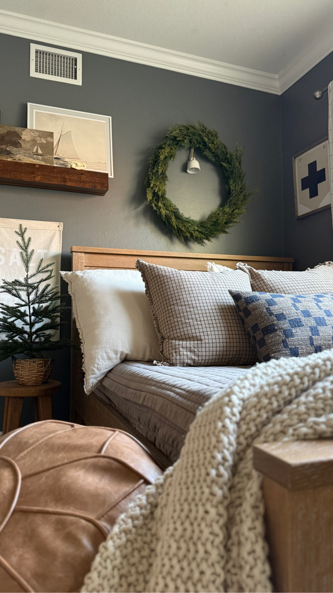 Boys room decorated for christmas bold colors yet neutral palette 
Featuring beddys. Use code DW on the beddys website to save 20% off your order

#LTKHoliday #LTKSaleAlert #LTKHome