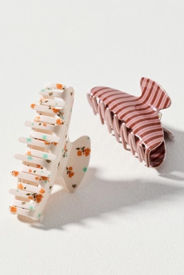 By Anthropologie Motif Claw Clips, Set of 2 | Anthropologie (US)
