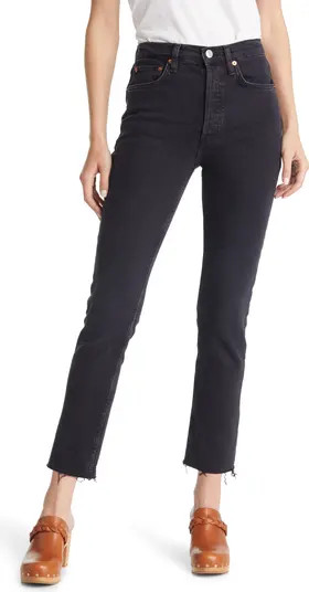 High Waist Crop Stretch Denim Jeans | Nordstrom