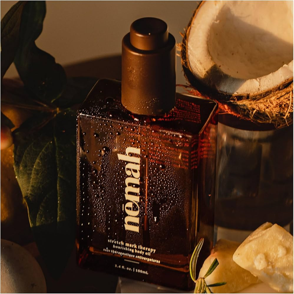 Nemah - Nourishing Belly Oil for Pregnant Women, Pregnancy Belly Oil - Hydrating Stretch Mark Oil... | Amazon (US)