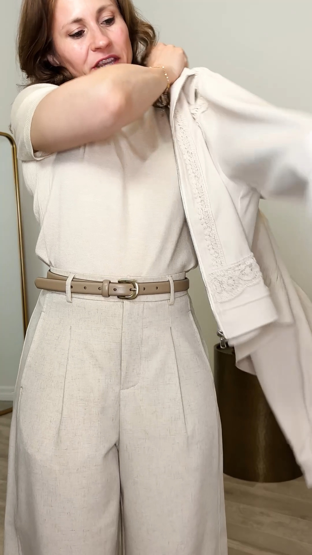 Petite friendly pants found on Amazon, I am almost 4‘10“. Professional, professor office style; petite approved work outfit. ￼

#LTKPetite #LTKWorkwear #LTKootd