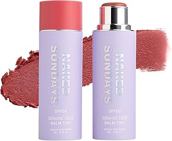 Naked Sundays SPF 50 Glow Balm – Peptide-Infused Multi-Tasking Blush Stick for Cheeks, Lips & E... | Amazon (US)