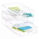 Luxe 1- Compartment Acrylic Accessory Drawer Clear | The Container Store