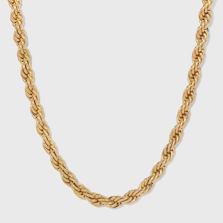 Gold Twisted Chain Necklace - A New Day™ Gold | Target