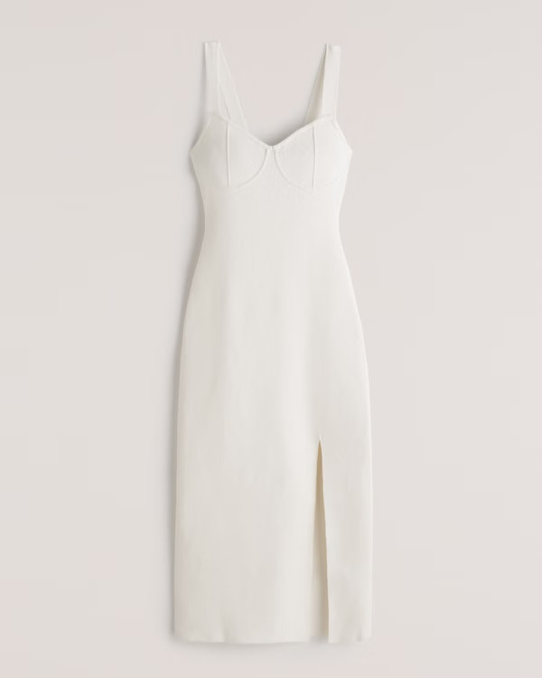 Corset Midi Sweater Dress | Abercrombie & Fitch (US)
