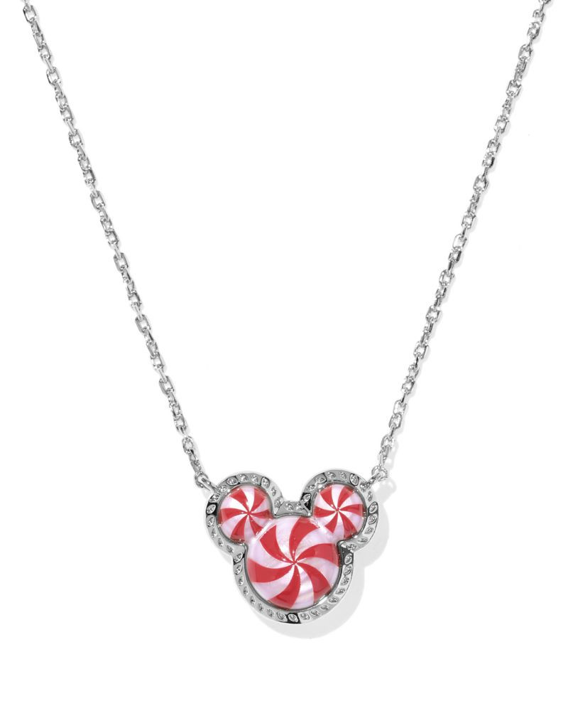 Mickey Mouse Icon Peppermint Swirl Necklace by Kendra Scott | Disney Store | Disney Store