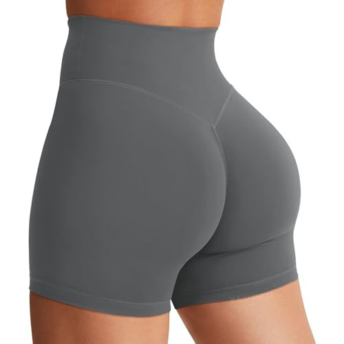 YEOREO Women's Biker Shorts 3.6" / 4.5" / 6" Workout Gym Shorts High Waist Tummy Control Hidden Scrunch Running Yoga | Amazon (US)