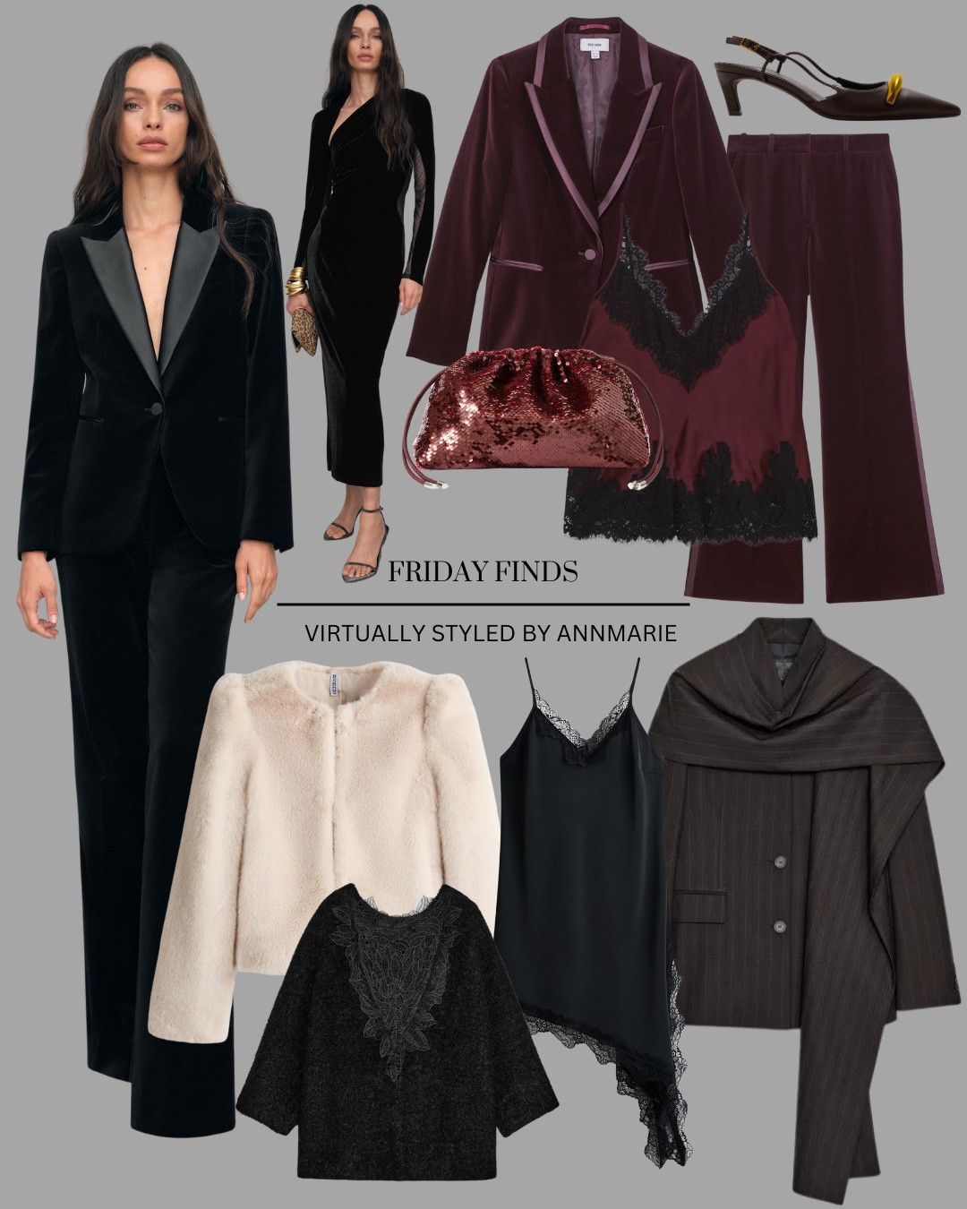 Friday Finds 

Party wear, velvet suits, evening wear  

#LTKpartywear #LTKfestive #LTKwinter