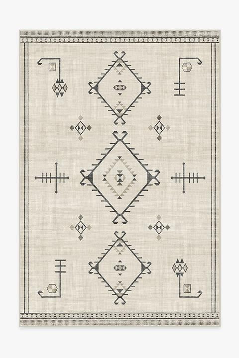 Damali Black & White Rug | Ruggable