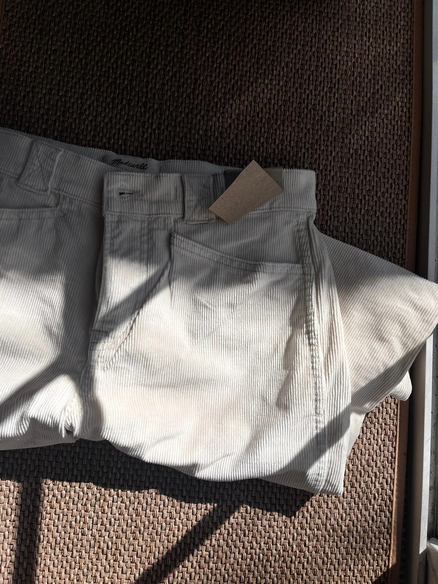 NWT Madewell Emmett Wide-Leg Corduroy Pant: Cream/Ivory  Color Size 27P  | eBay | eBay US