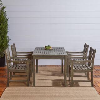 Vifah Renaissance 5-Piece Rectangle Patio Dining Set V1297SET11 - The Home Depot | The Home Depot