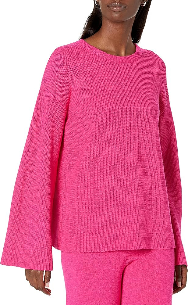 The Drop Women's Alice Crewneck Back-Slit Ribbed Pullover Sweater | Amazon (US)