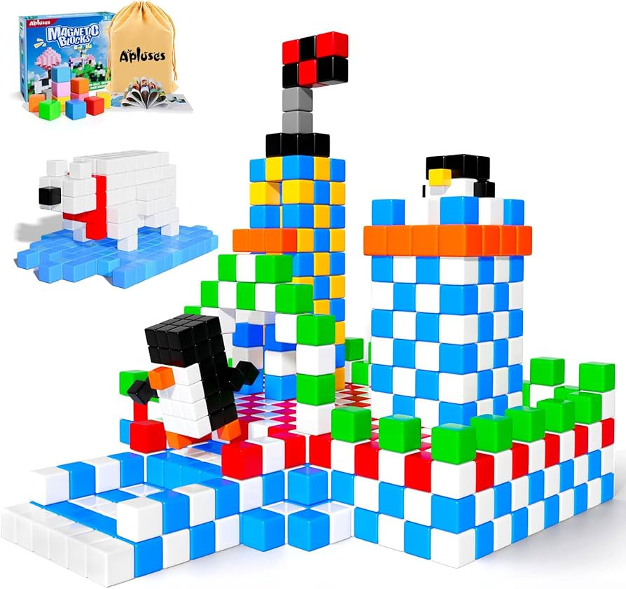 Magnetic Blocks, Magnet Building Toys for Toddlers, Preschool Sensory Autism STEM Toys for 3+ Yea... | Amazon (US)