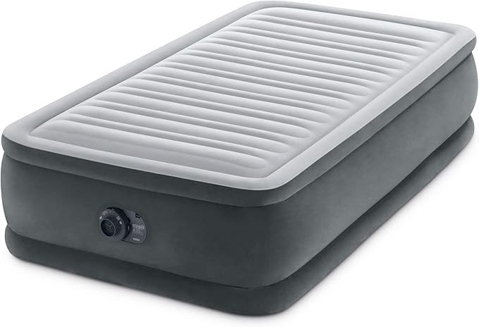 INTEX 64411ED Dura-Beam Deluxe Comfort-Plush Elevated Air Mattress - Fiber-Tech – Twin Size –... | Amazon (US)