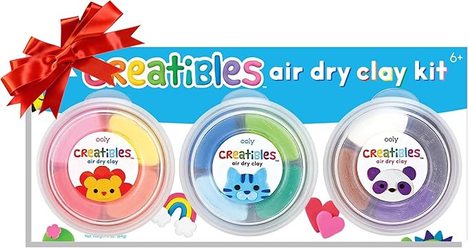 Ooly Air Dry Clay for Kids, 12 Colors Modeling Clay with 3 Shaping Tools, Play Dough Gifts, Craft... | Amazon (US)