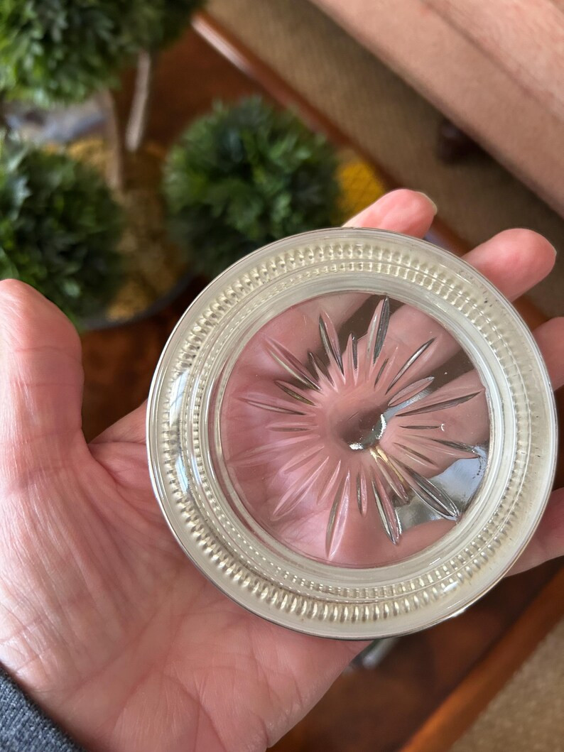 Set of Six Sterling Silver Coasters Marked BI With Starburst Crystal. - Etsy | Etsy (US)