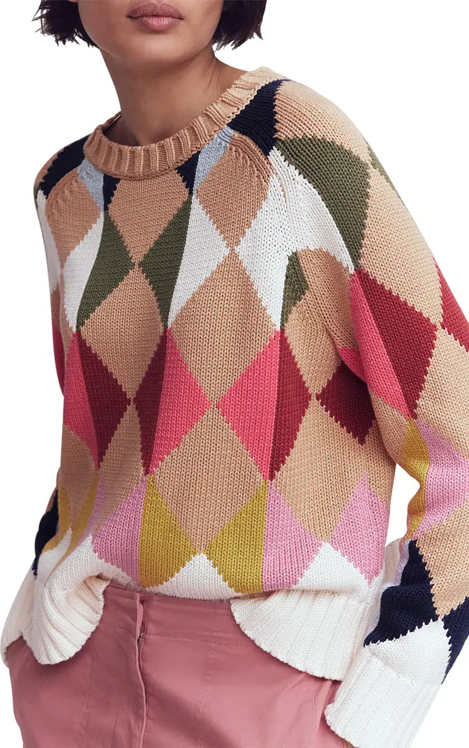 Argyle Cotton Sweater | Nordstrom