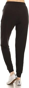 Leggings Depot Women's Printed Solid Activewear Jogger Track Cuff Sweatpants | Amazon (US)