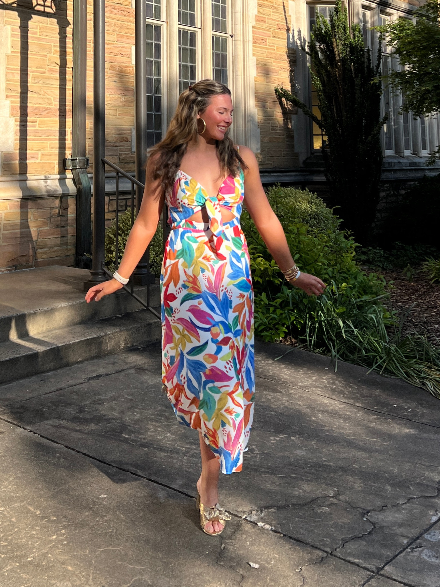 Midi dress for summer!! 💛🩷