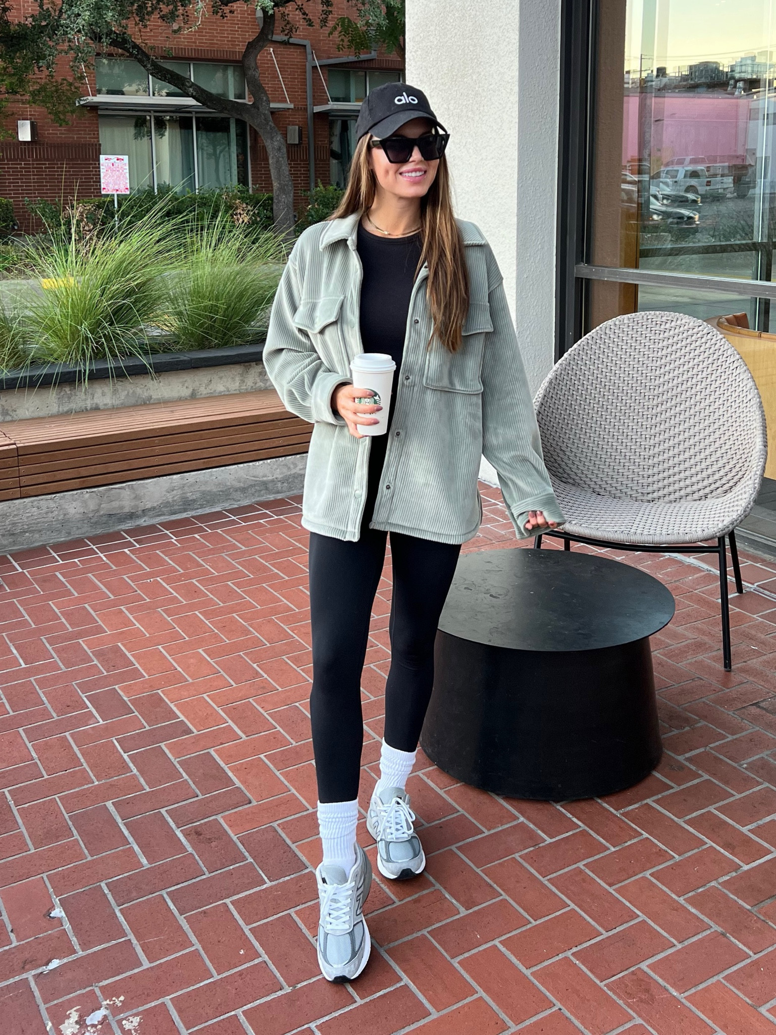 Size small tee + medium shirt jacket, size xs leggings 

Activewear, athleisure, leggings, workout clothes, active, fitness, scrunchy socks, white socks, new balance, new balance 990, fall athleisure, fall casual outfit, fall outfit, walking shoes

#LTKfindsunder100 #LTKfitness #LTKstyletip