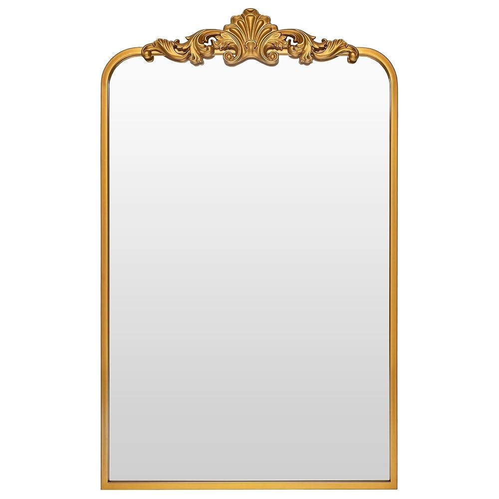 Ruomeng Wall Mirror, Traditional Vintage Baroque Mirror, Gold Framed Mirror for Bathroom, Entrywa... | Amazon (US)
