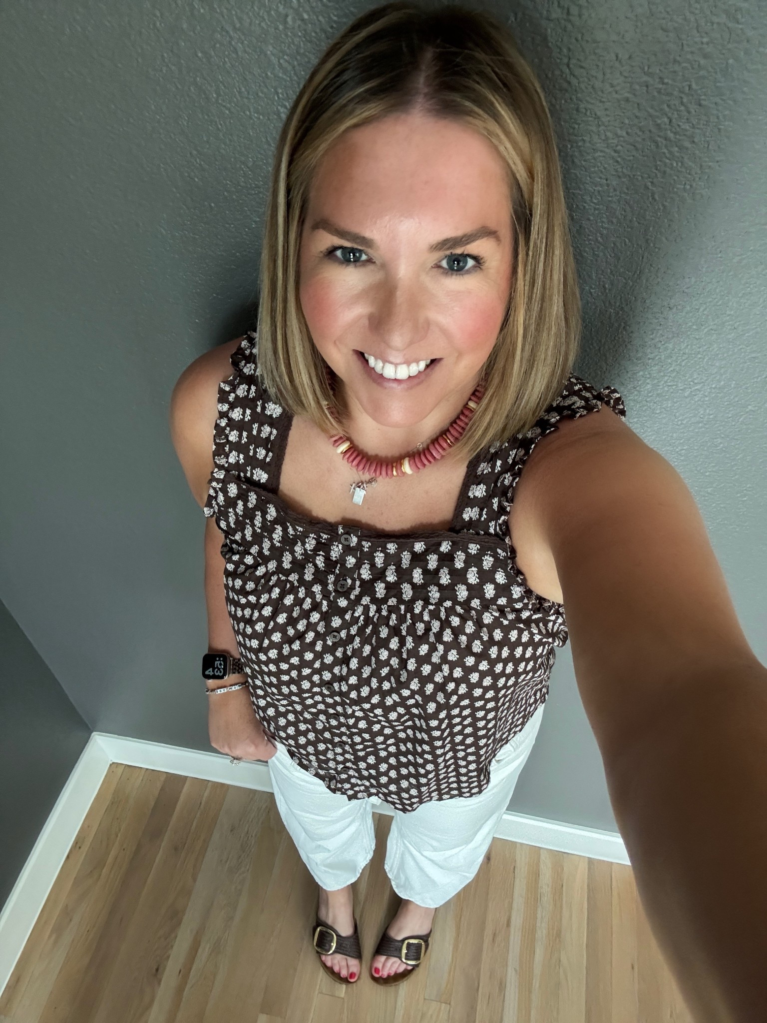 I am loving this color denim for spring. I love that it’s more on a creamy white than a true white. Goes with everything and so easy to pair. I added this simple blouse and used the pink in the blouse to add my pink necklace. Perfect for a casual dinner out  

#LTKSeasonal #LTKootd #LTKMidsize