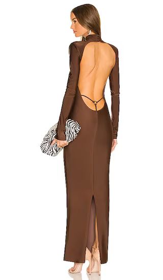 x REVOLVE Greene Maxi Dress in Brown | Revolve Clothing (Global)
