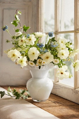 Ruffled Glass Bud Vase | Anthropologie (US)