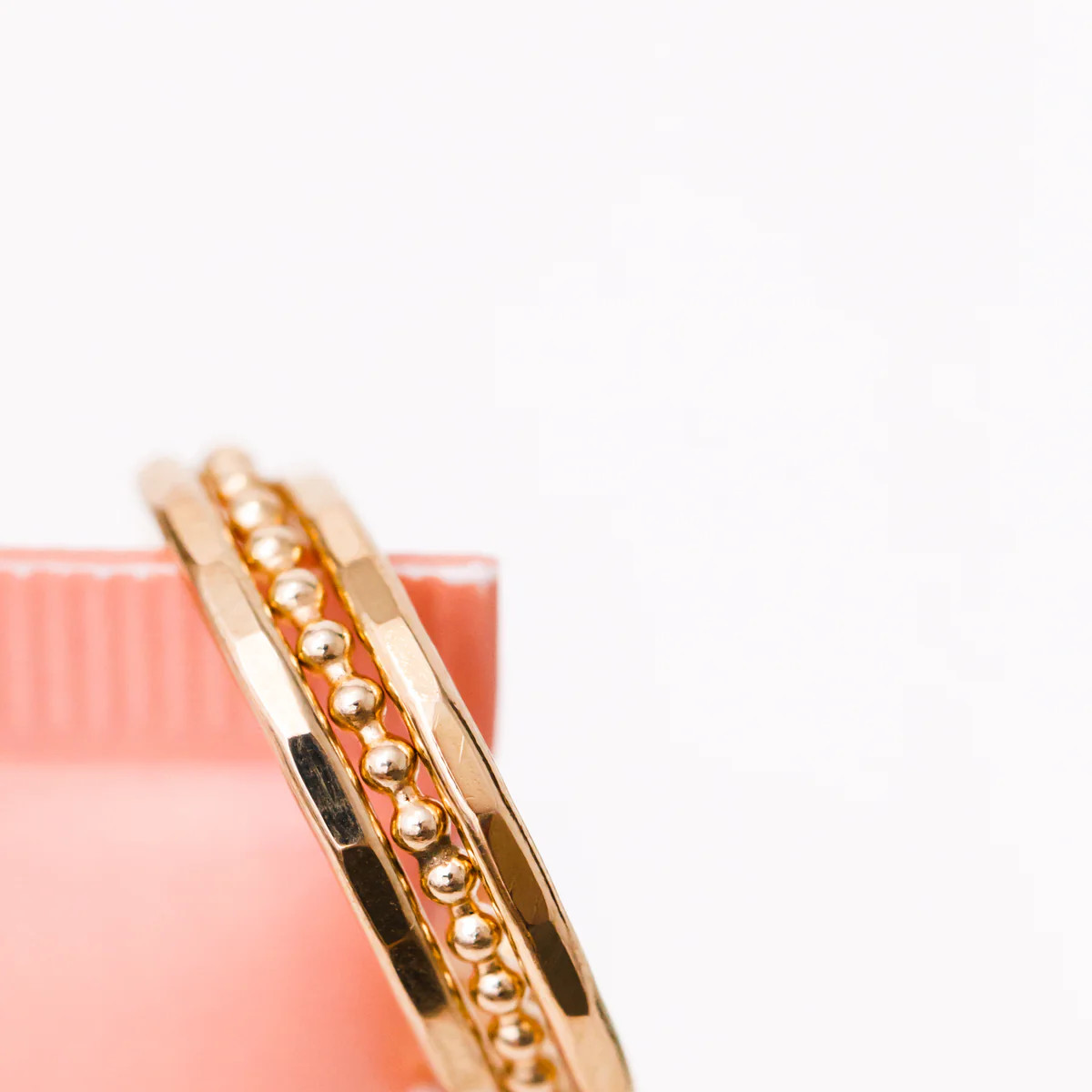 bead ring { silver + gold } | Chic Mama Jewelry