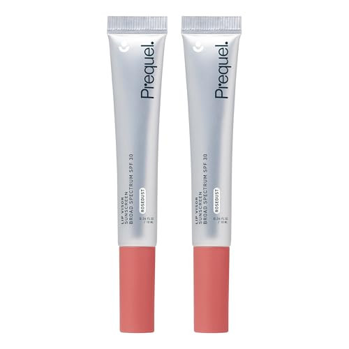 Prequel Skin Lip Visor, Tinted Lip Balm with SPF 30 PA+++. Rosedust, Mint Flavor, Rosy Nude Shade with Non-Sticky Finish – Moisturizing Semi Gloss Balm Sunscreen for Daily Use - 2 Pack | Amazon (US)