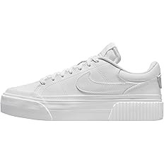 Amazon.com | Nike Women's Court Legacy Lift Shoes, White/White-White, 8 | Fashion Sneakers | Amazon (US)