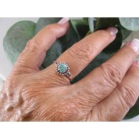 Turquoise Ring>925 Sterling Silver Ring, Genuine Turquoise, Turquoise Ring, Dainty Ring, 925 Ring, Turquoise Jewelry, Dainty Ring, 925 | Etsy (US)