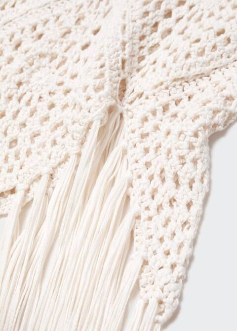 Fringe crochet top | MANGO (UK)