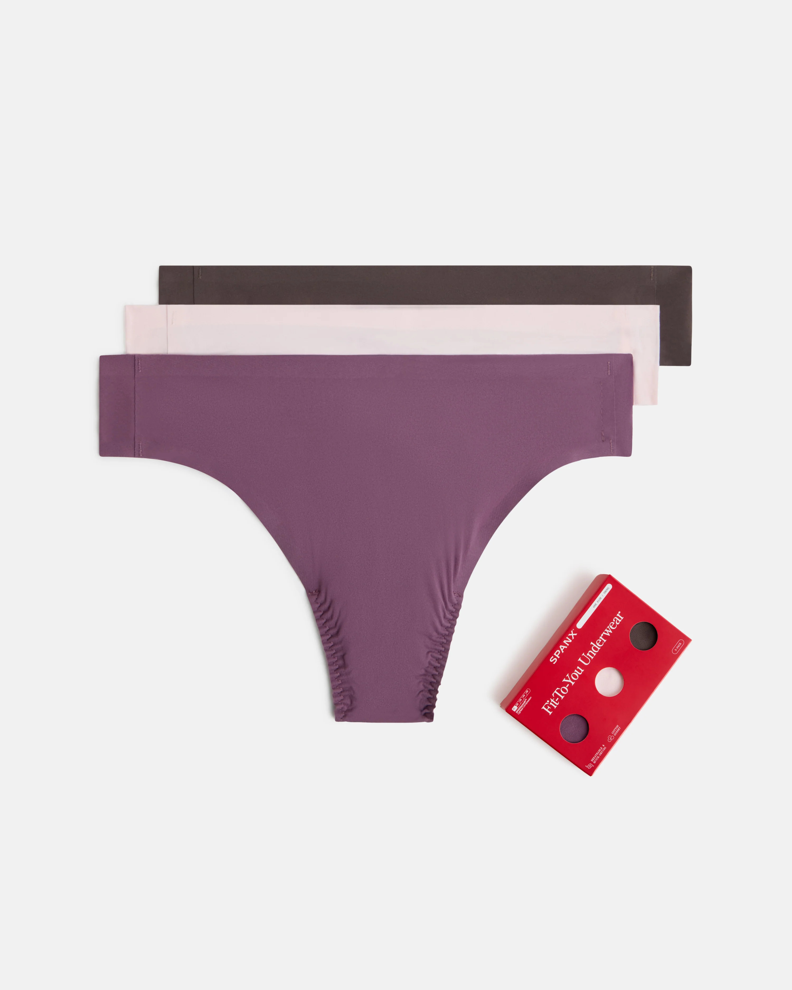 SPANXsmooth® Fit-To-You Thong 3-Pack Box | Spanx
